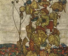 Motief Schiele  - Herfstzon